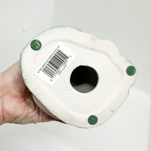 Vintage 80s Lefton Ceramic Cat Kitten Quilt Quilted Patchwork Cottagecore Teddy - Picture 7 of 8